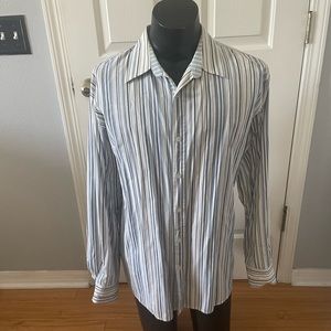 South Pole Authentic Collection Men Striped Shirt Size XL